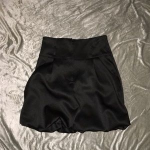 Satin bubble skirt